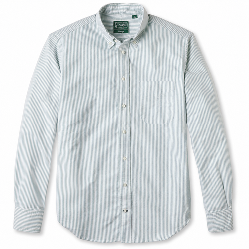 Green Stripe Oxford
