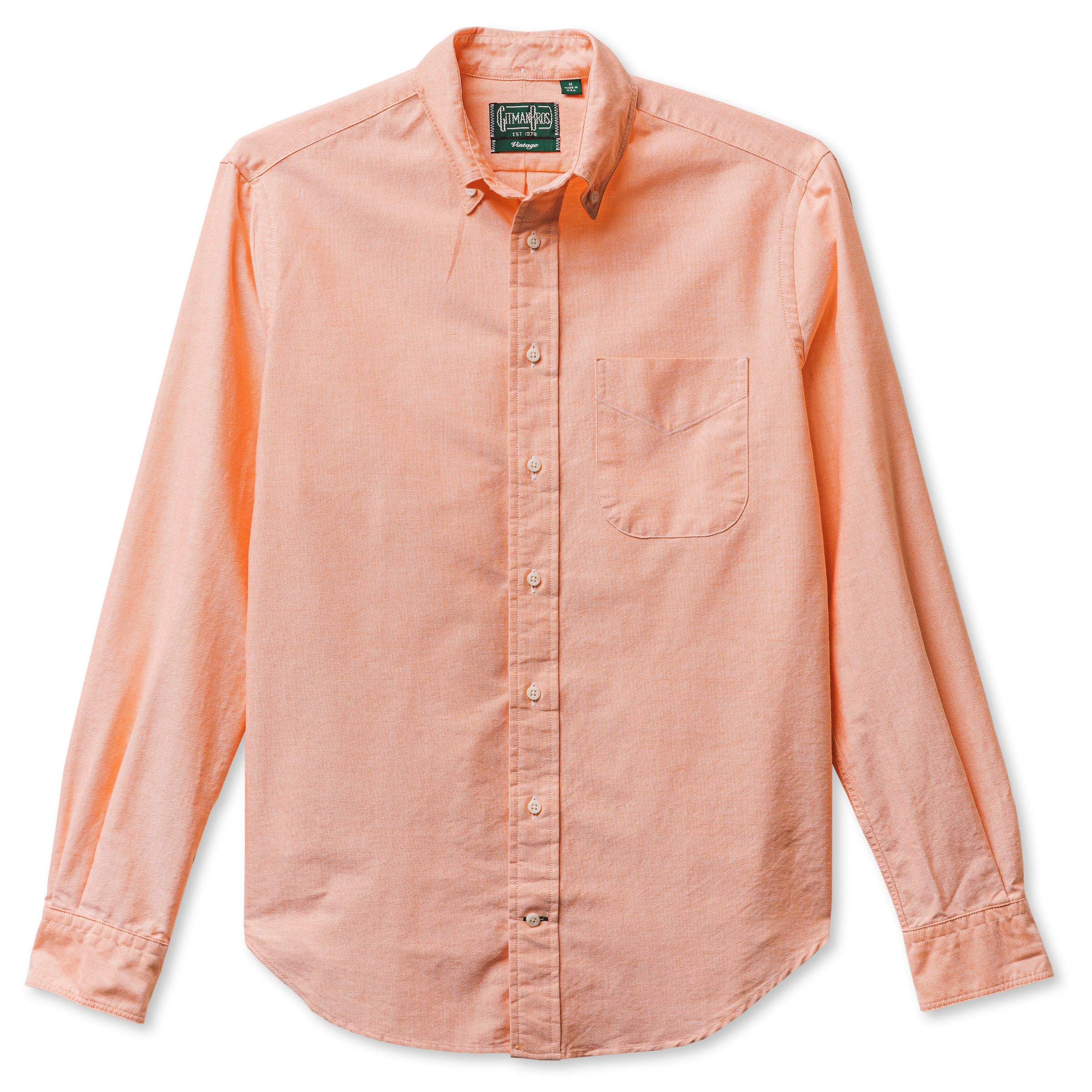 Gitman Vintage Orange Spring Oxford Shirt XXL Gitman Vintage Orange Spring Oxford Shirt XXL