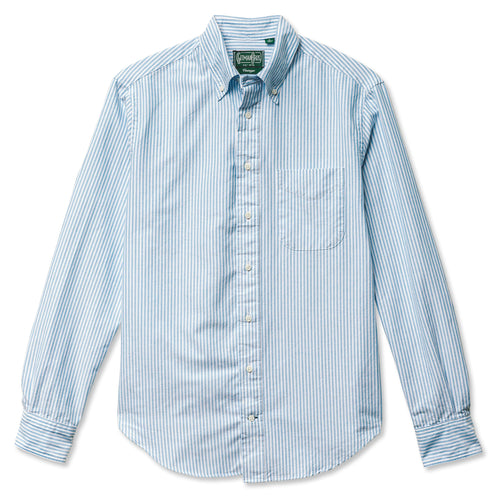 Teal Stripe Spring Oxford
