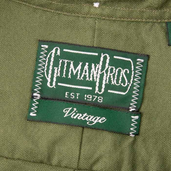 Gitman Vintage Olive Overdye Oxford Shirt