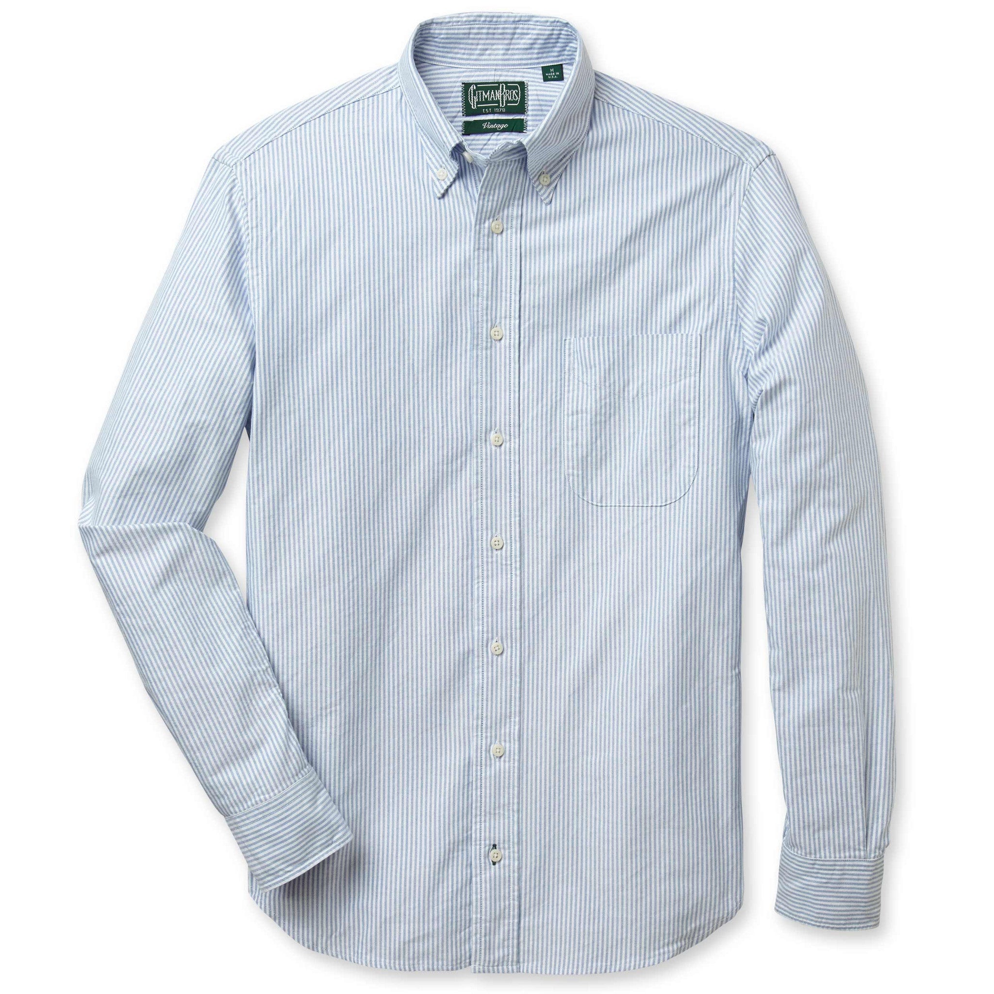 Gitman Vintage Blue Stripe Oxford Shirt XS Gitman Vintage Blue Stripe Oxford Shirt XS