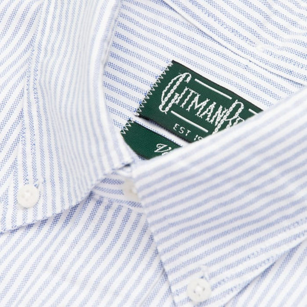 Gitman Vintage Blue Stripe Oxford Shirt